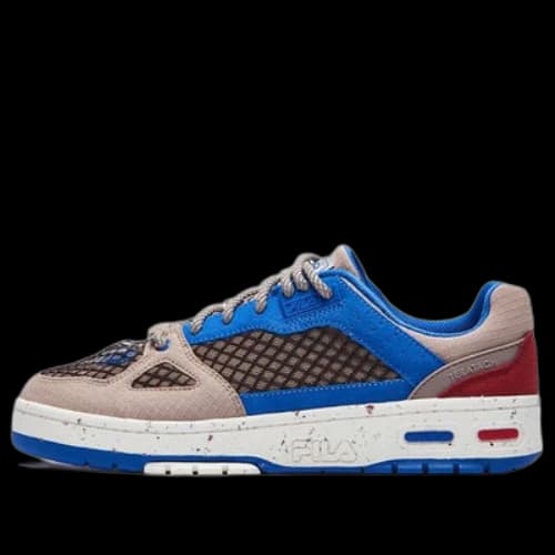 FILA FUSION Teratach Low x Marcelo Burlon Basketball Shoes 'Brown Blue'
