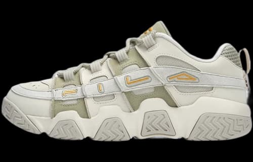 FILA FUSION Barricade Baseball Shoes 'White Grey'