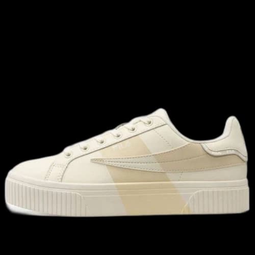 Fila Court Deluxe Casual Shoes Beige/Yellow (Women's)