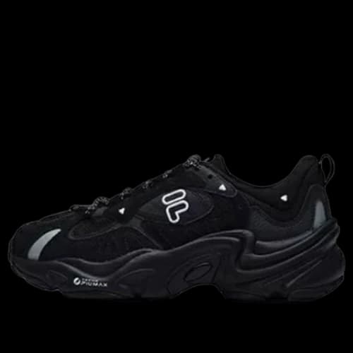 FILA FUSION Chunky Sneakers 'Black Silver' (Women's)