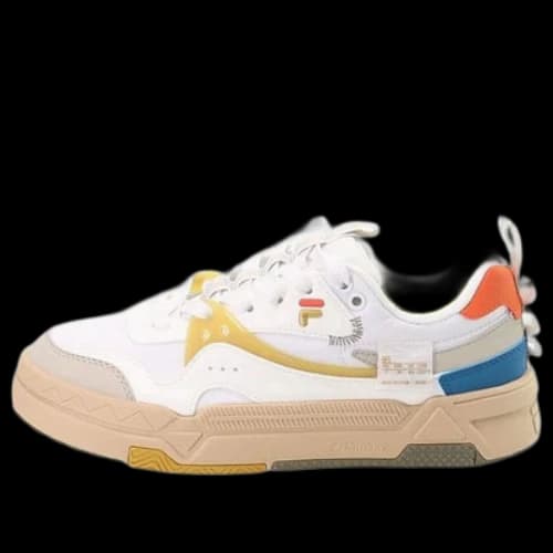 FILA FUSION Bank Skate Shoes 'White Yellow Gum' (Women's)