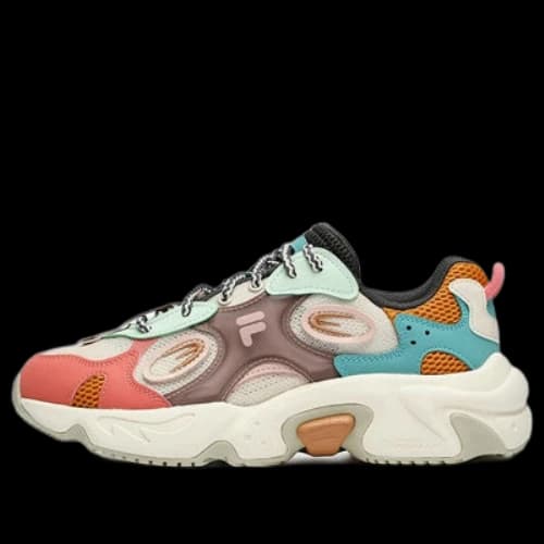 FILA FUSION Raccoon Sneakers 'Orange Aqua' (Women's)