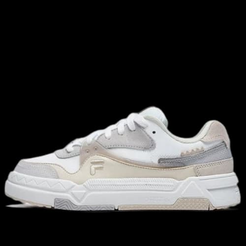 FILA FUSION Bank Skate Shoes 'White Grey Beige' (Women's)