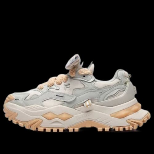 FILA FUSION Bianco Sneakers 'Grey Orange' (Women's)