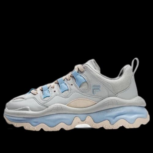 FILA FUSION QD96 Athletic Shoes 'Grey Beige Blue' (Women's)