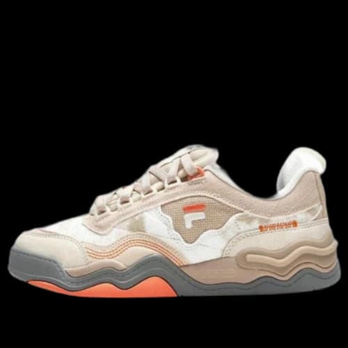 FILA FUSION Kick Sneakers 'Brown White Orange' (Women's)