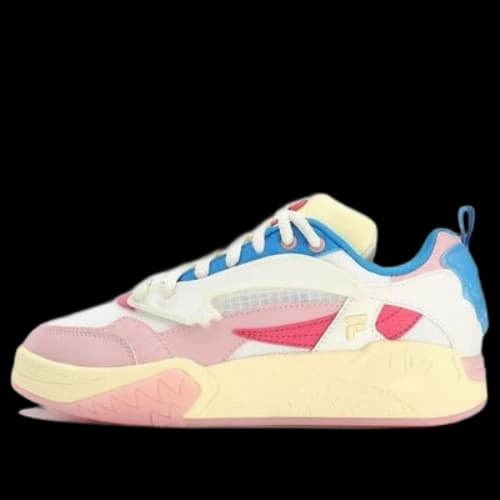 FILA FUSION Lifestyle Basketball Heritage Sneakers 'White Blue Pink' (Women's)