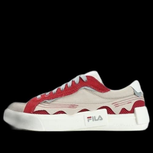 FILA FUSION Pop Skate Shoes 'Red Beige White' (Women's)