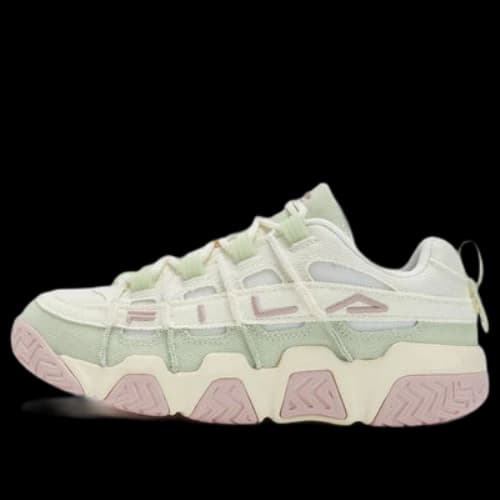 FILA Barricade Basketball Shoes 'White Green Pink' (Women's)