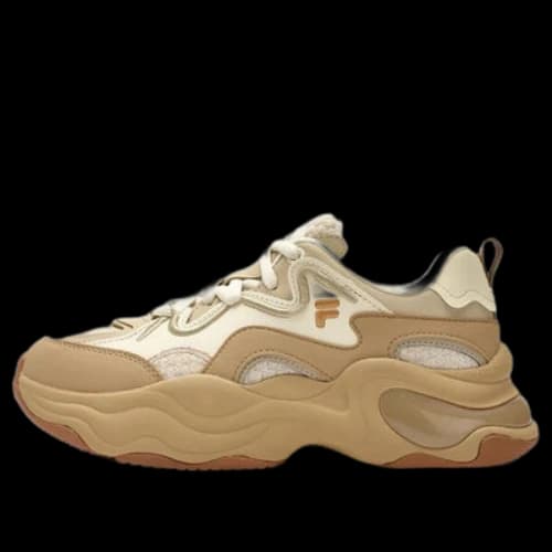 FILA FUSION BUBBLE Platform Sneakers 'White Tan' (Women's)