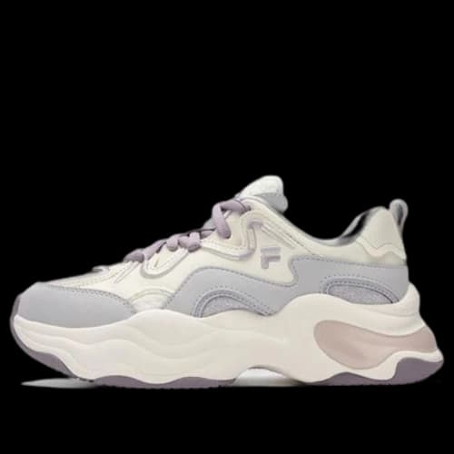 FILA FUSION BUBBLE Platform Sneakers 'White Grey Purple' (Women's)