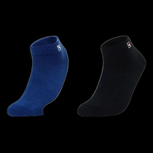 FILA FUSION Sports Logo Breathable Socks 3-Pack 'Blue White Black'