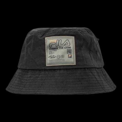 FILA X FUSION Patch Logo Fisherman's hat Black