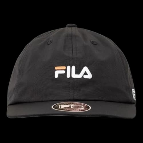 FILA Logo Embroidered Baseball Cap Black