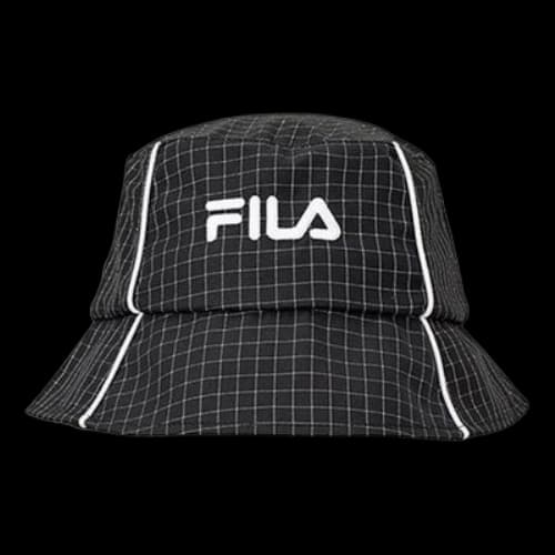 FILA Embroidered Logo Fisherman's hat Unisex Black