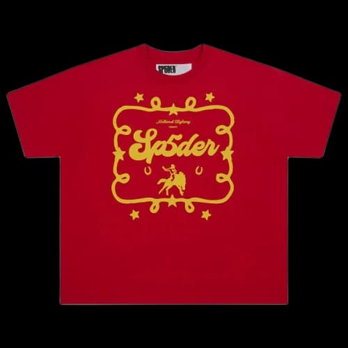 Sp5der Rodeo Poster Tee 'Red'