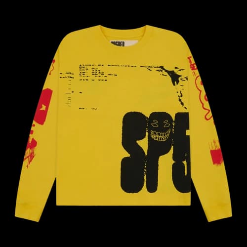 Sp5der X-Ray Long-Sleeve Tee 'Yellow'