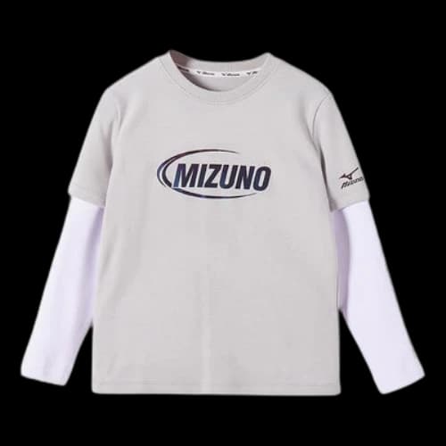 (GS) Mizuno Casual Long Sleeve T-shirt 'Grey'