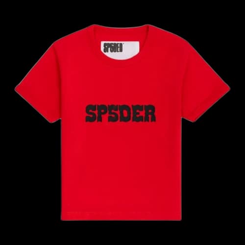 Sp5der Western Logo Baby Tee Red