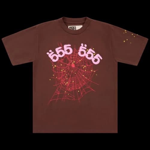 Sp5der Angel Number Tee 'Brown'
