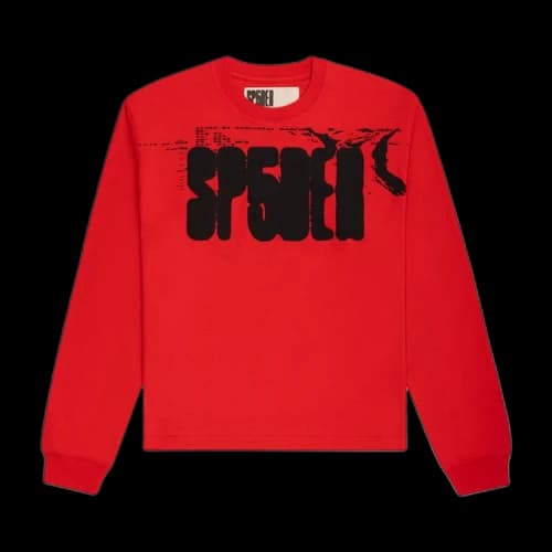 Sp5der Main Label Long-Sleeve Tee 'Red'