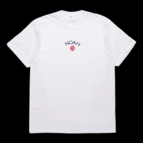 NOAH Rose Logo T-shirt 'White'