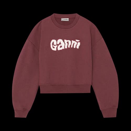GANNI Sweatshirt 'Merlot'