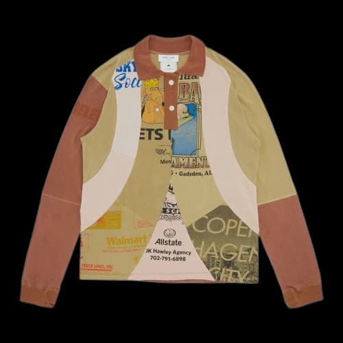 Marine Serre Regenerated Polo Sweater 'Green'