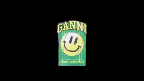 Ganni Ssense Exclusive Have A Nice Day Logo Graphic Print Tee White