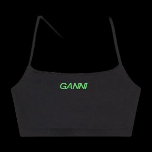 GANNI Active Strap Top 'Black'