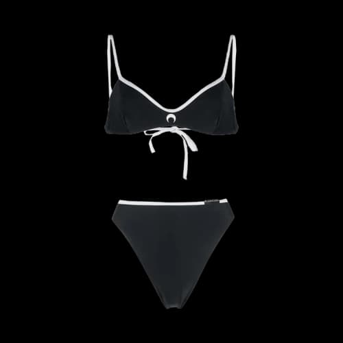Marine Serre Active Jersey Bikini 'Black'