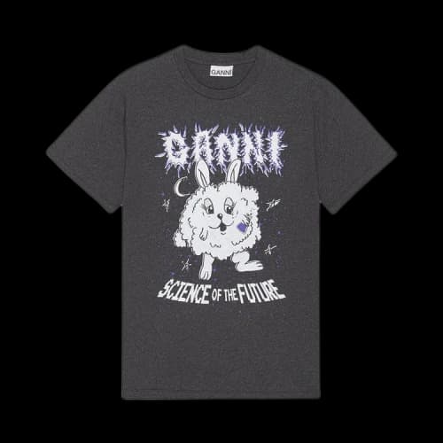 GANNI Bunny Relaxed T-Shirt 'Phantom'