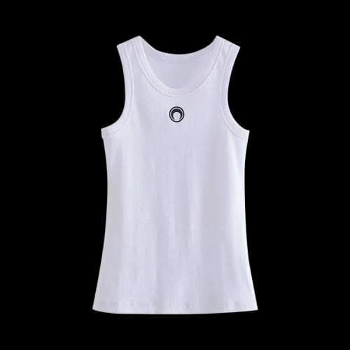 Marine Serre Organic Fitted Tank 'White'
