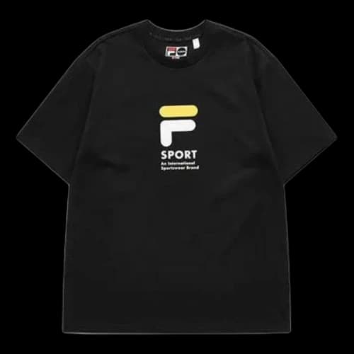 FILA FUSION Graphic T-Shirt 'Black Yellow'