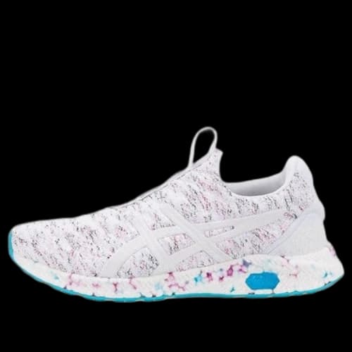 ASICS Hypergel-Kenzen Running Shoes White/Blue (Women's)