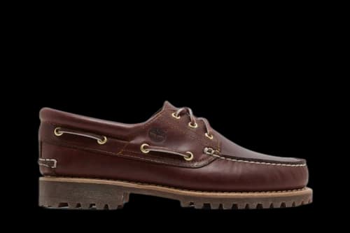 Timberland 3-Eye Lug Handsewn Boat Shoe Burgundy