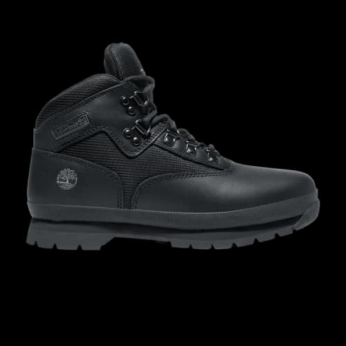 Timberland Euro Hiker Mid Lace Up Boot Black (GS)
