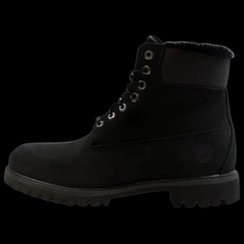 Timberland 6 Inch Premium Fur Lined 'Black'