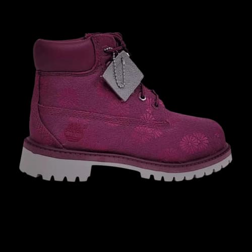 Timberland 6 Inch Premium Waterproof Boot Junior 'Magenta Floral'