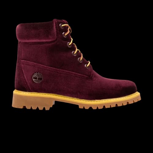 Timberland 6" Boot Off-White Velvet Wine (Women's)