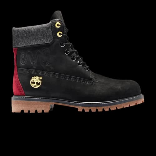 Timberland 6" Premium Boot Embossed Dragon Black
