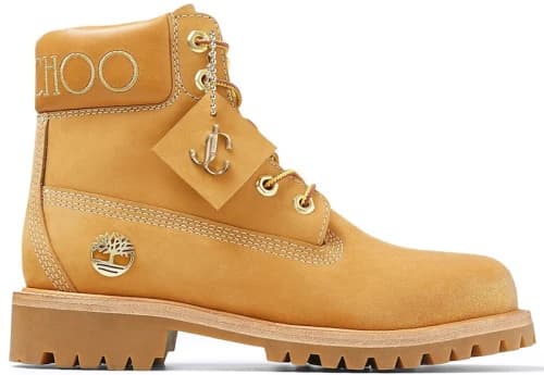 Timberland 6" Boot Jimmy Choo Premium Wheat Gold Glitter (Women's)