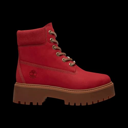 Timberland Stone Street 6 Inch Waterproof Platform Boot 'Red' (Women's)