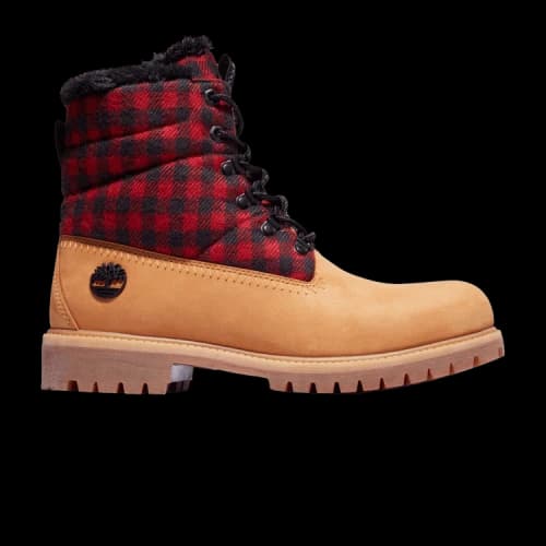Timberland 6 Inch Heritage Puffer Waterproof Boot 'Wheat Plaid'