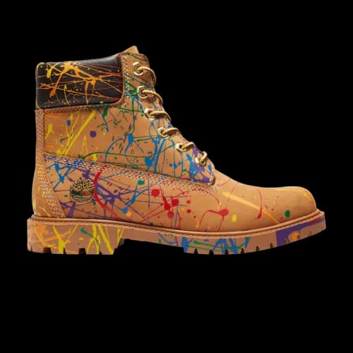 Timberland 6 Inch Premium Boot 'Wheat Paint Splatter' (Women's)