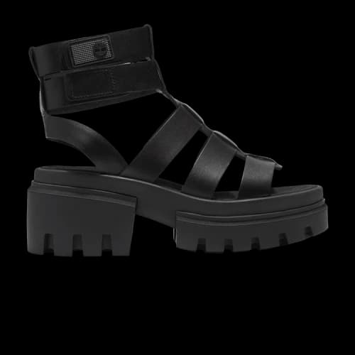 Timberland Everleigh Gladiator Sandal 'Triple Black' (Women's)