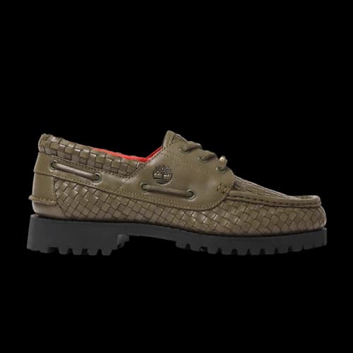 Supreme x Timberland 3-Eye Classic Lug 'Olive Woven Leather'