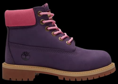 Timberland 6" Premium Waterproof Boot Dark Purple Nubuck Pink (GS)