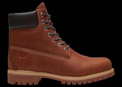 Timberland 6" Premium Waterproof Boot Rust Full Grain Dark Grey