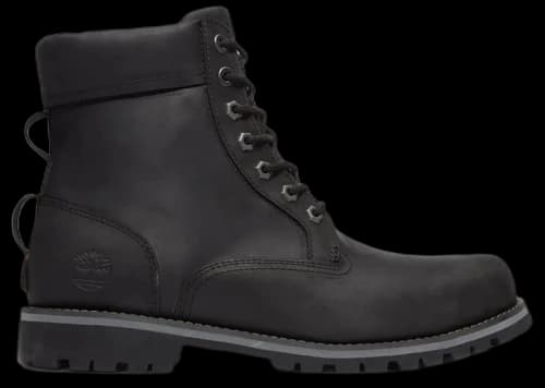 Timberland Rugged Waterproof II 6" Plain Toe Boot Jet Black